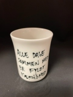 Galleri Værnhøj - Keramik Krus Stor - Alle Dage Sammen Med Dig Er Fyldt Med Kærlighed