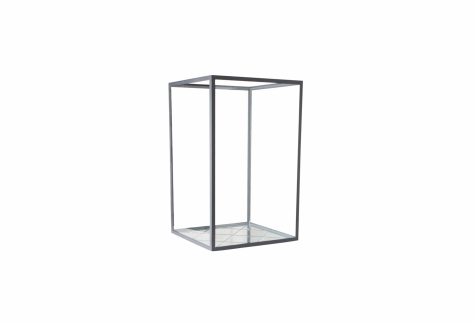 Specktrum - Harlequin Lantern - small Clear mirror black frame