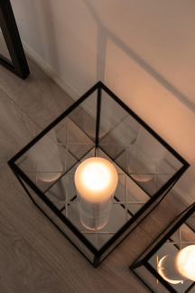 Specktrum - Harlequin Lantern - Medium - Clear Mirror Black Frame