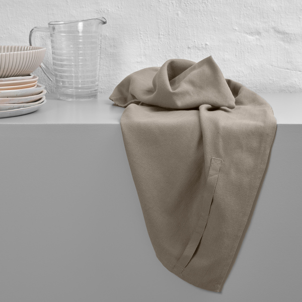 9: The Organic Company - Kitchen Towel - Viskestykke Clay