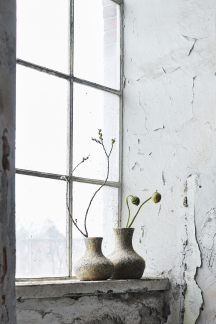 Muubs - Vase Eris L Rustic Sand - Terrakotta