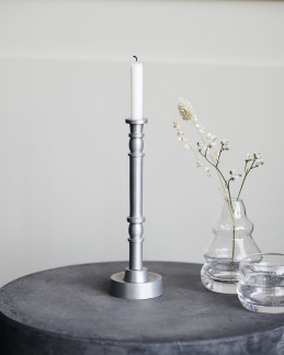 House Doctor - Lysestage Lille, HD Jersey, Sølv Oxideret