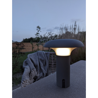 House Nordic - Ramsey Led Lampe, Grå Genopladelig