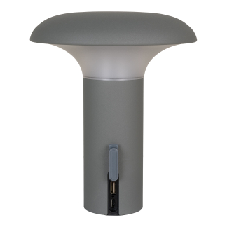 House Nordic - Ramsey Led Lampe, Grå Genopladelig
