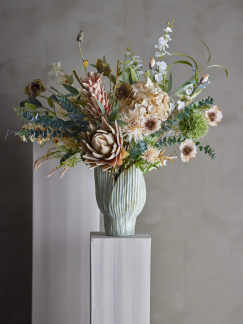 Bloomingville - Hydrangea Stilk, Hvid, Kunstige Blomster
