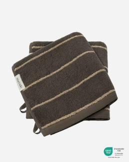 Meraki - Håndklæde, Stripe, Army 50 x 100