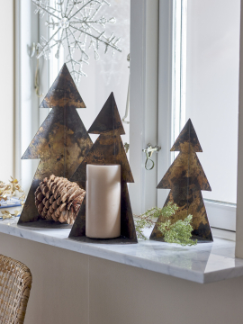 Bloomingville - Rony Dekotræ, Brun Metal