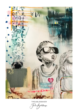 Julie Bidstrup Plakater - Troublemaker 50 x 70 cm.