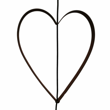 Nordic by hand - SNOREN - Hjerte outline rust lille