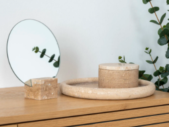 House Nordic - Rund bakke / Travertin - natur