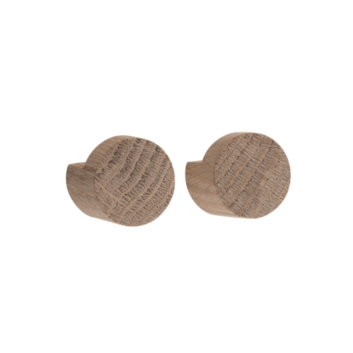 By Wirth - Wood Knot Knager Natur Small 2 Pak.
