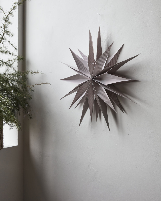 House Doctor - Stjerne , HDCapella, Brændt Rød/Hvid