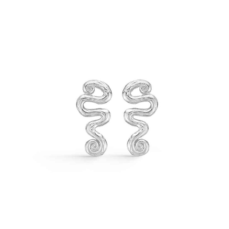 Studio Z Smykker - Sølv Øreringe Wave - Lille