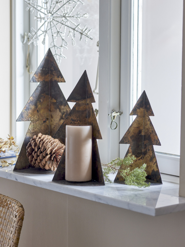 Bloomingville - Rony Dekotræ, Brun Metal