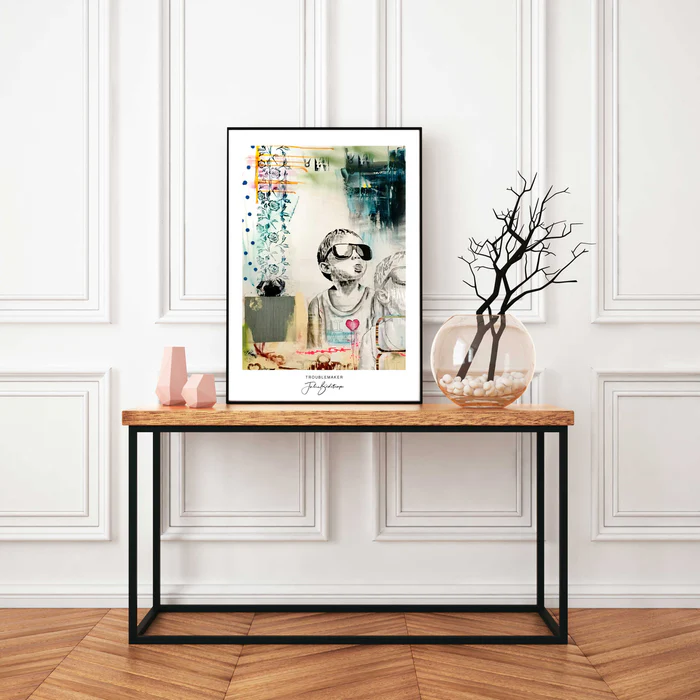 Julie Bidstrup Plakater - Troublemaker 50 x 70 cm.